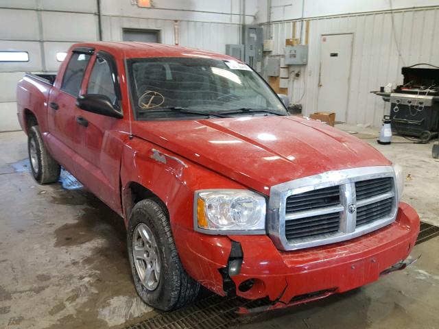 1D7HW48P77S179264 - 2007 DODGE DAKOTA QUA RED photo 1