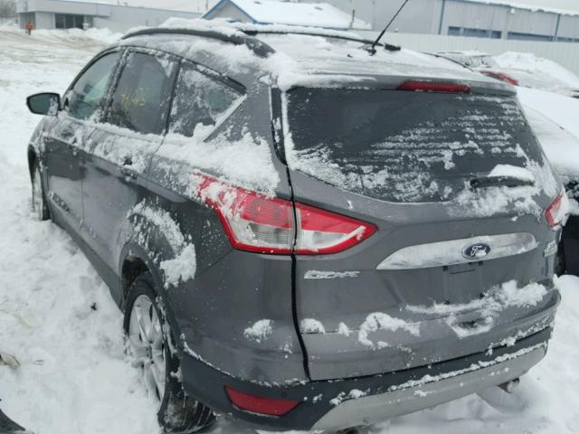 1FMCU0HX8DUC99654 - 2013 FORD ESCAPE SEL GRAY photo 3