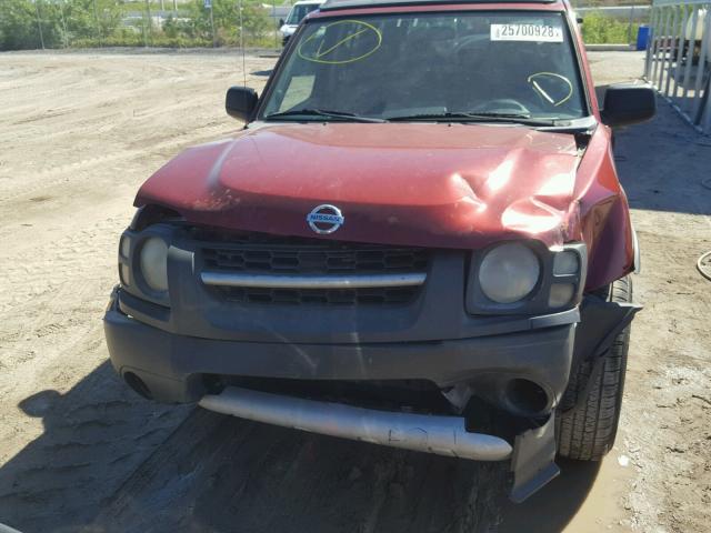 5N1ED28T54C682233 - 2004 NISSAN XTERRA XE RED photo 9