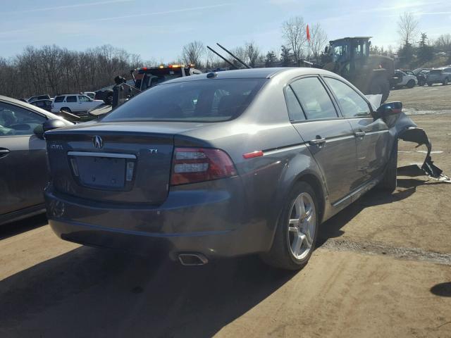 19UUA66238A024584 - 2008 ACURA TL GRAY photo 4