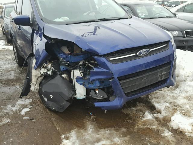 1FMCU0G73FUA22754 - 2015 FORD ESCAPE SE BLUE photo 9