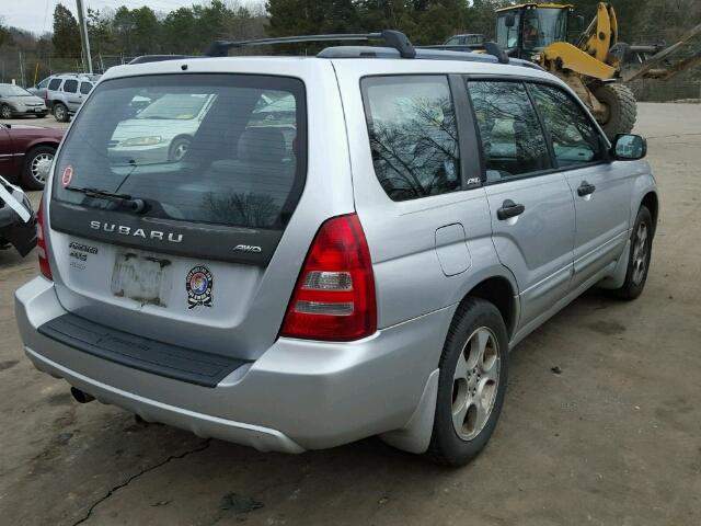 JF1SG65643H767835 - 2003 SUBARU FORESTER 2 SILVER photo 4