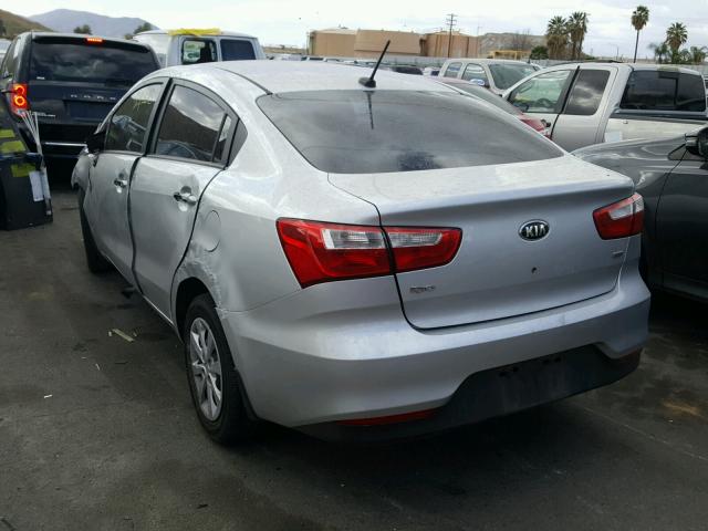 KNADM4A30G6654460 - 2016 KIA RIO LX Արծաթագույն լուսանկար 3