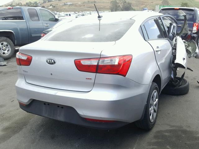 KNADM4A30G6654460 - 2016 KIA RIO LX Արծաթագույն լուսանկար 4