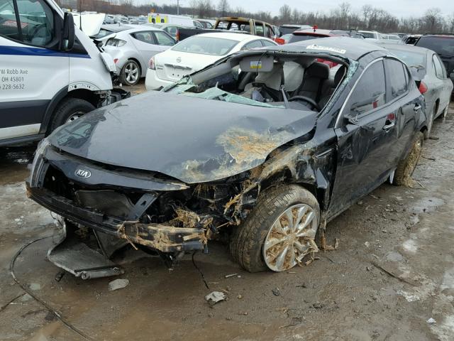 5XXGN4A71EG345126 - 2014 KIA OPTIMA EX BLACK photo 2