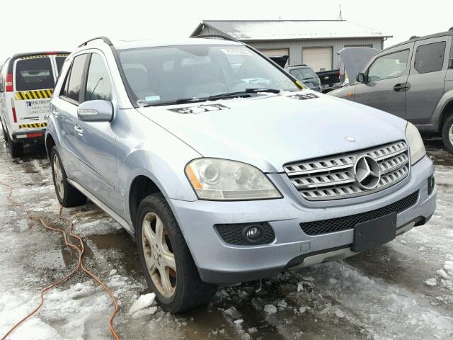 4JGBB86E58A401744 - 2008 MERCEDES-BENZ ML 350 BLUE photo 1