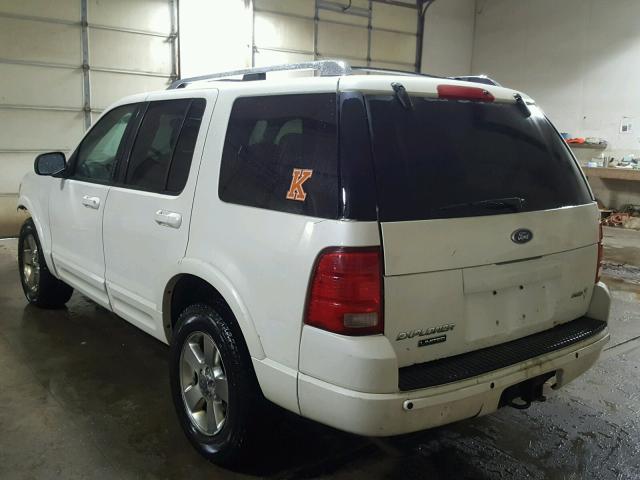 1FMDU85W23ZA73030 - 2003 FORD EXPLORER L WHITE photo 3