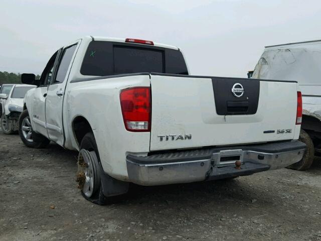 1N6BA07D18N349906 - 2008 NISSAN TITAN XE WHITE photo 3