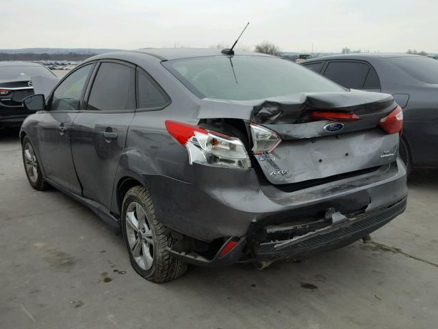 1FADP3F24EL440385 - 2014 FORD FOCUS SE GRAY photo 3