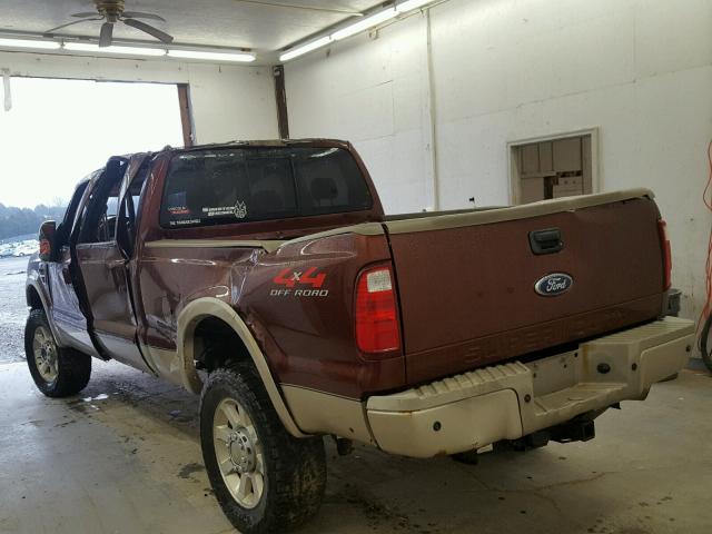 1FTSW21R18EB50357 - 2008 FORD F250 SUPER BROWN photo 3