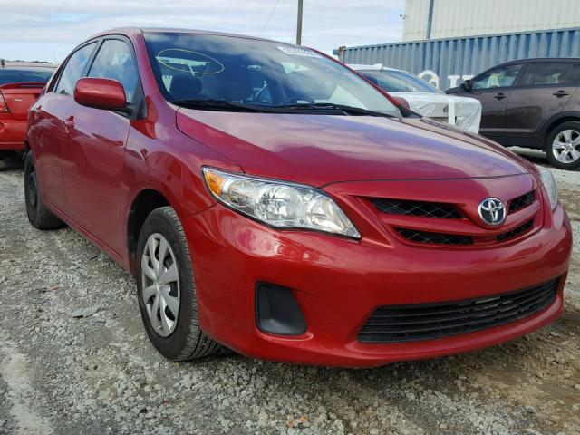 2T1BU4EE9BC665772 - 2011 TOYOTA COROLLA BA RED photo 1