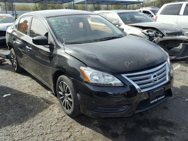 1N4AB7AP7DN910181 - 2013 NISSAN SENTRA S BLACK photo 1