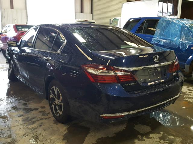 1HGCR2F39HA090000 - 2017 HONDA ACCORD LX BLUE photo 3