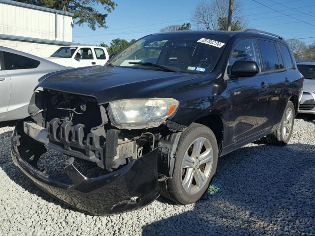 JTEDS43A682033667 - 2008 TOYOTA HIGHLANDER BLACK photo 2