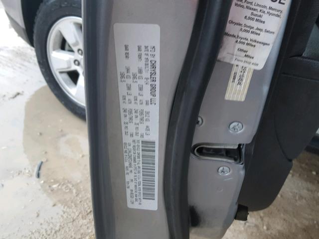 1C4NJCBA2FD104646 - 2015 JEEP COMPASS SP SILVER photo 10