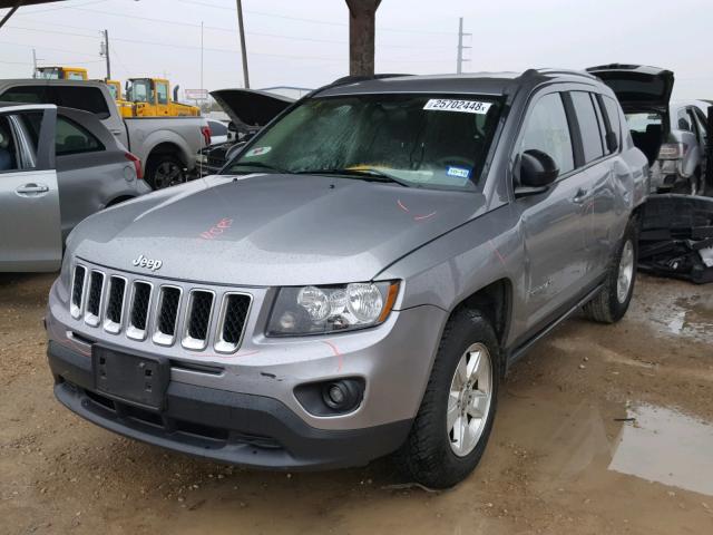 1C4NJCBA2FD104646 - 2015 JEEP COMPASS SP SILVER photo 2