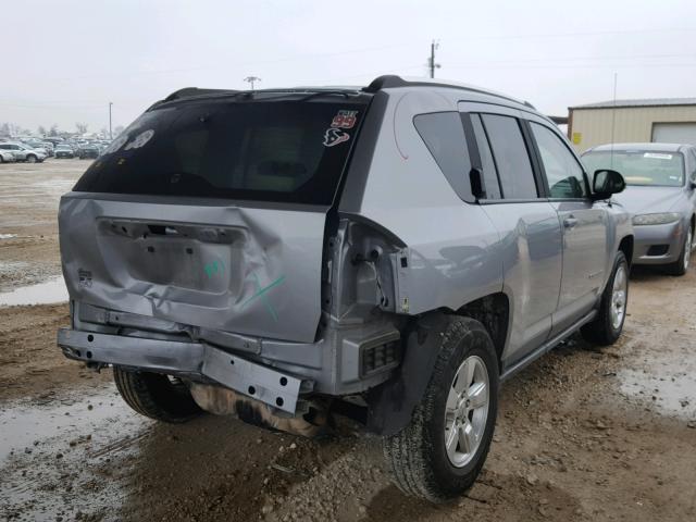 1C4NJCBA2FD104646 - 2015 JEEP COMPASS SP SILVER photo 4