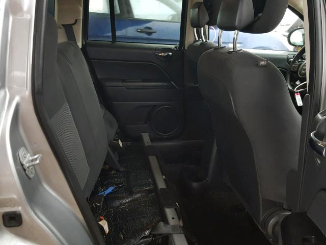 1C4NJCBA2FD104646 - 2015 JEEP COMPASS SP SILVER photo 6
