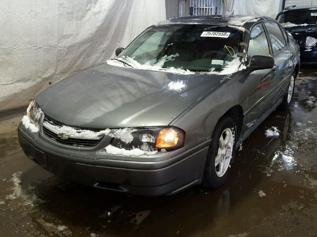 2G1WF55E559267473 - 2005 CHEVROLET IMPALA GRAY photo 2