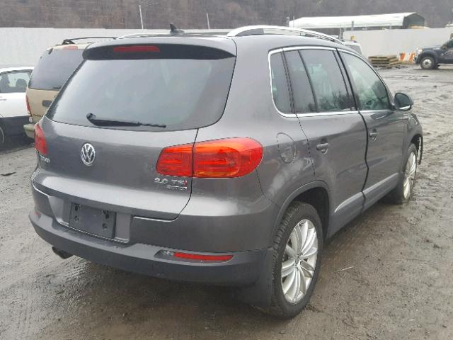 WVGBV7AX4FW607888 - 2015 VOLKSWAGEN TIGUAN S CHARCOAL photo 4