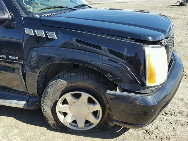 3GYEK62N34G198208 - 2004 CADILLAC ESCALADE E BLACK photo 9