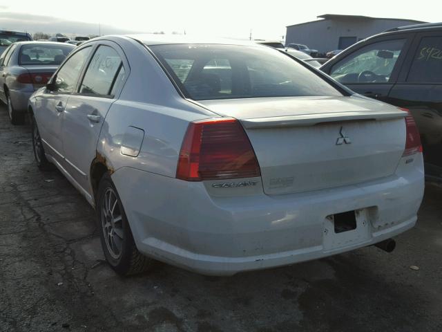 4A3AB46F24E139909 - 2004 MITSUBISHI GALANT ES WHITE photo 3