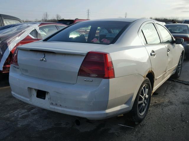 4A3AB46F24E139909 - 2004 MITSUBISHI GALANT ES WHITE photo 4