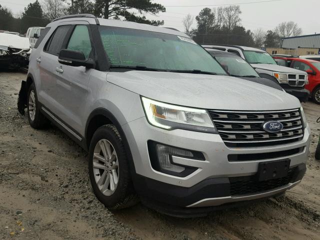 1FM5K7D84GGC81175 - 2016 FORD EXPLORER X SILVER photo 1