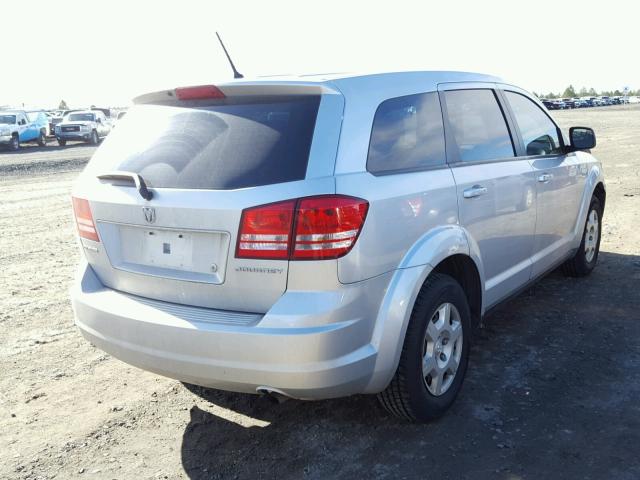 3D4GG47B29T557276 - 2009 DODGE JOURNEY SE SILVER photo 4