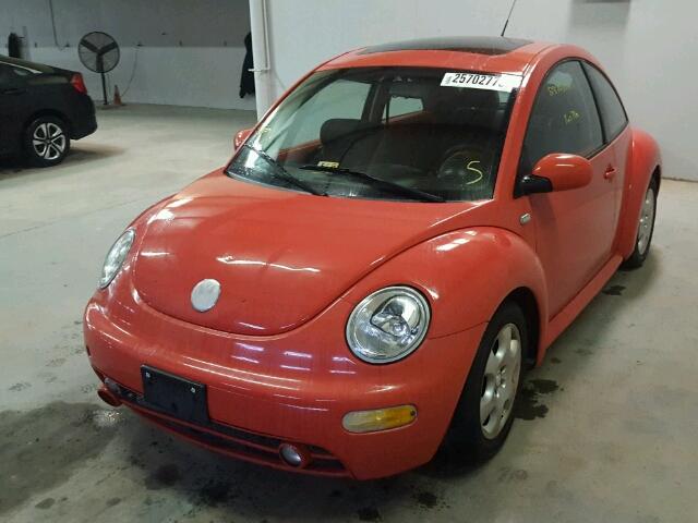 3VWCK21C03M416544 - 2003 VOLKSWAGEN NEW BEETLE ORANGE photo 2