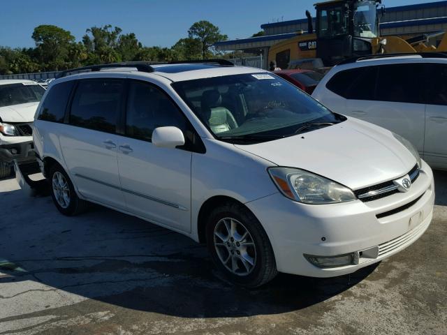 5TDZA22CX4S150160 - 2004 TOYOTA SIENNA XLE WHITE photo 1