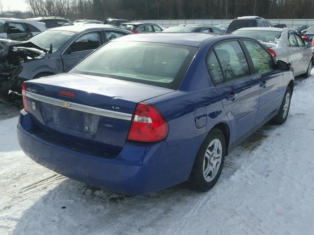 1G1ZS58F27F170187 - 2007 CHEVROLET MALIBU LS BLUE photo 4