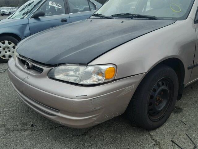 1NXBR12E0YZ412531 - 2000 TOYOTA COROLLA VE BEIGE photo 9