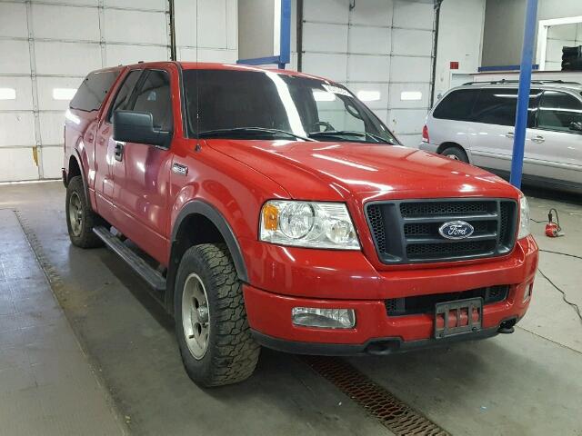 1FTPX14514FA28575 - 2004 FORD F150 RED photo 1