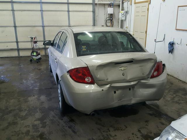 1G1AT58H497246288 - 2009 CHEVROLET COBALT LT BEIGE photo 3