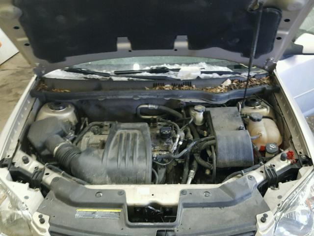 1G1AT58H497246288 - 2009 CHEVROLET COBALT LT BEIGE photo 7