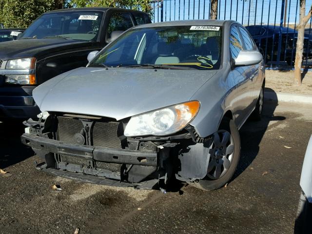 KMHDU46D57U152006 - 2007 HYUNDAI ELANTRA GL SILVER photo 2