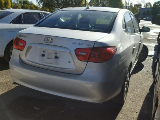 KMHDU46D57U152006 - 2007 HYUNDAI ELANTRA GL SILVER photo 4