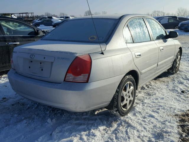 KMHDN46D86U236767 - 2006 HYUNDAI ELANTRA GL GRAY photo 4