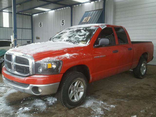 1D7HU18N27S115054 - 2007 DODGE RAM 1500 S RED photo 2