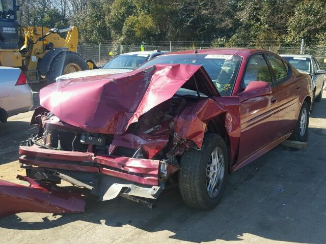 2G2WP522241193445 - 2004 PONTIAC GRAND PRIX RED photo 2