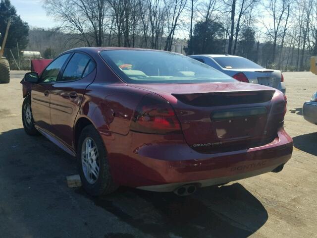 2G2WP522241193445 - 2004 PONTIAC GRAND PRIX RED photo 3