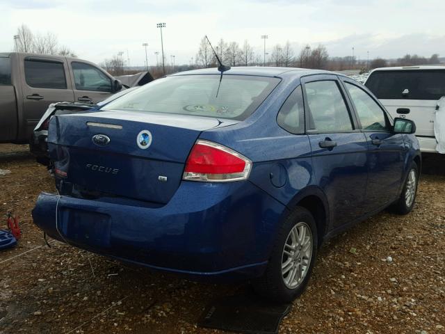 1FAHP35N09W166054 - 2009 FORD FOCUS SE BLUE photo 4