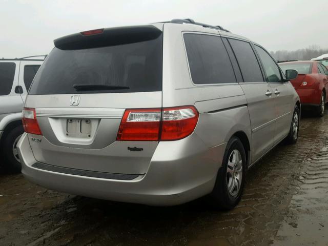 5FNRL38406B068154 - 2006 HONDA ODYSSEY EX SILVER photo 4