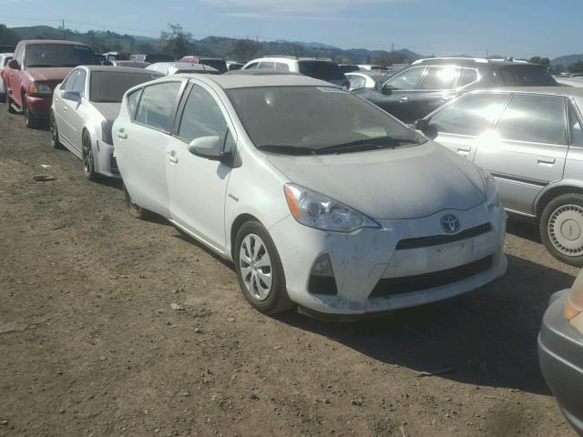 JTDKDTB37E1568902 - 2014 TOYOTA PRIUS C WHITE photo 1