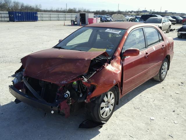 JTDBR32E432015070 - 2003 TOYOTA COROLLA CE RED photo 2