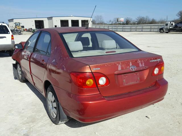 JTDBR32E432015070 - 2003 TOYOTA COROLLA CE RED photo 3