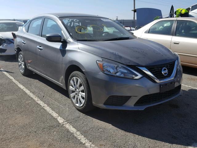 3N1AB7AP1HY269907 - 2017 NISSAN SENTRA S GRAY photo 1