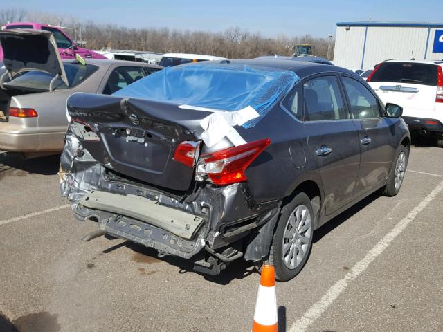 3N1AB7AP1HY269907 - 2017 NISSAN SENTRA S GRAY photo 4