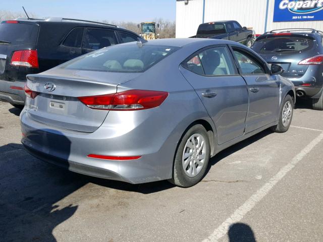 5NPD74LFXHH112890 - 2017 HYUNDAI ELANTRA SE SILVER photo 4